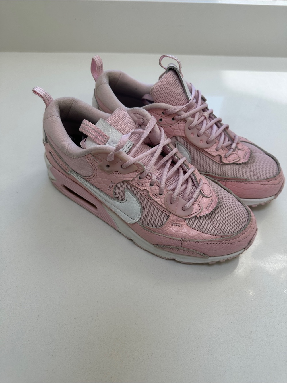 Nike By You (Nike iD) Air Max Pink Croc Sneakers | Women’s Size 8